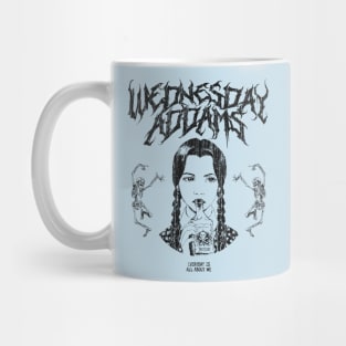 Wednesday Addams Metal Mug